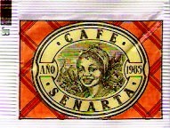 Sobres de edulcorantes de la marca de café SENARTA