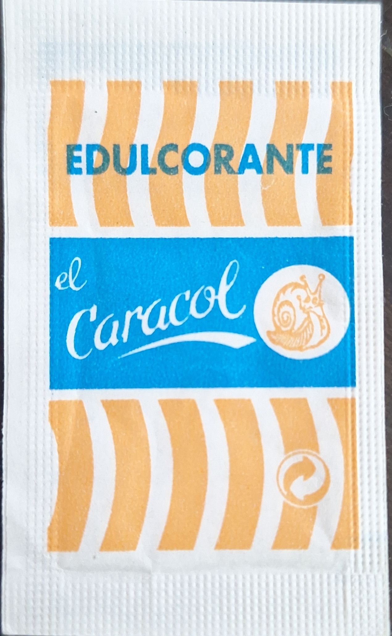 Sobres de edulcorantes de la marca de edulcorante EL CARACOL