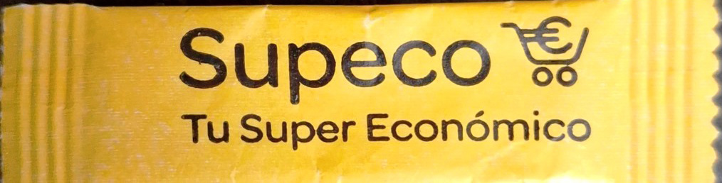 Sobres de edulcorantes de la marca de edulcorante SUPECO.