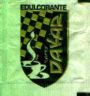 Sobres de edulcorantes de la marca de café DAKAR.