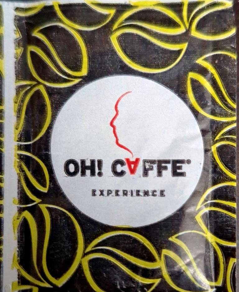 Sobres de edulcorantes de la marca de café 0H CAFFE.