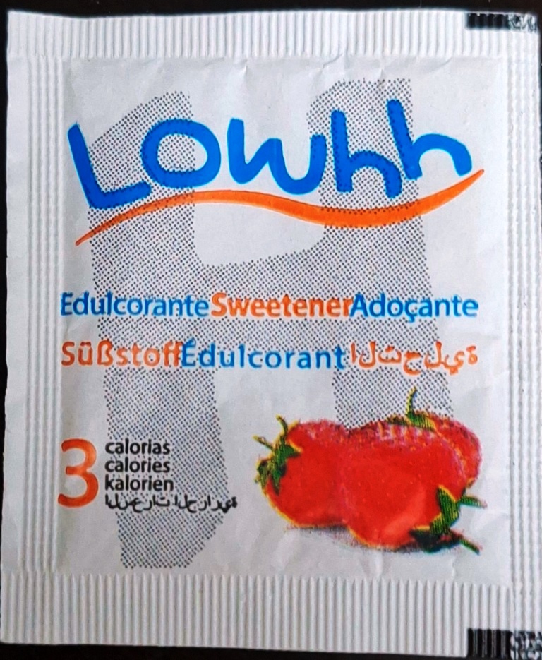 Sobres de edulcorantes de la marca de edulcorante LOWHH.