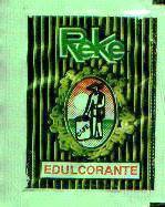 Sobres de edulcorantes de la marca de café REKE.