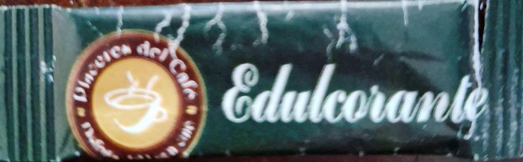 Sobres de edulcorantes de la marca de café PLACERES DEL CAFÉ.
