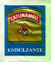 Sobres de edulcorantes de la marca de café CATUNANBU.