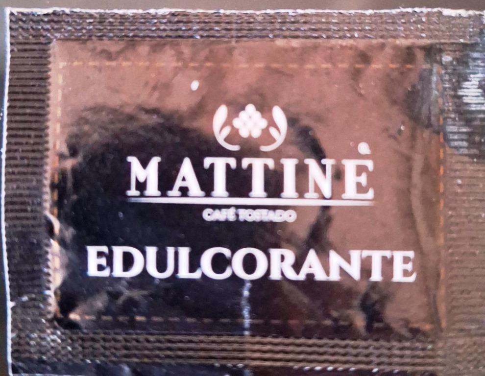 Sobres de edulcorantes de la marca de café MATTINE.