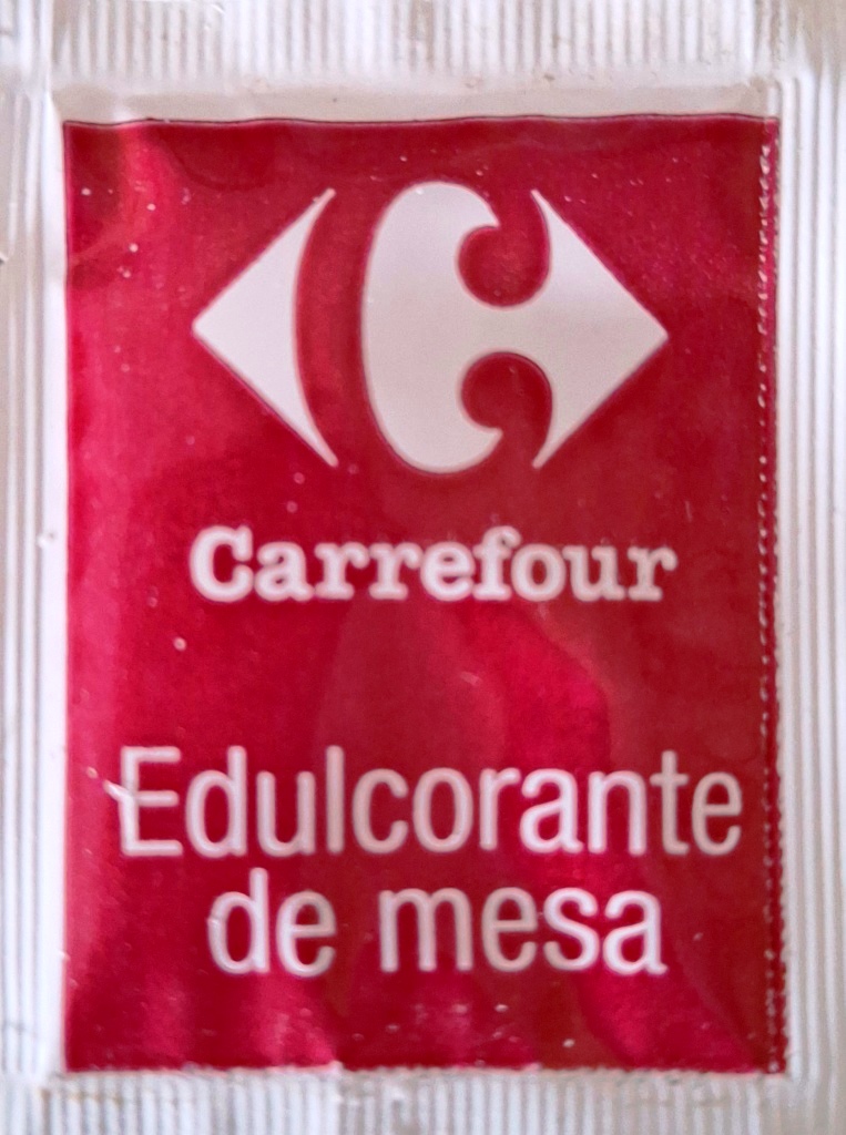 Sobres de edulcorantes de la marca de edulcorante CARREFOUR