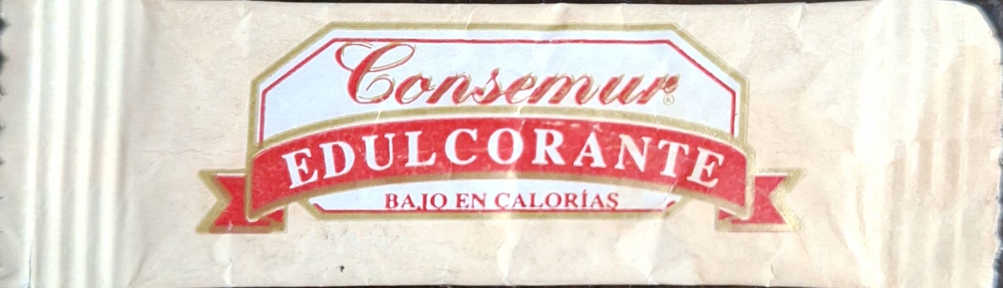 Sobres de edulcorantes de la marca de edulcorante CONSEMUR