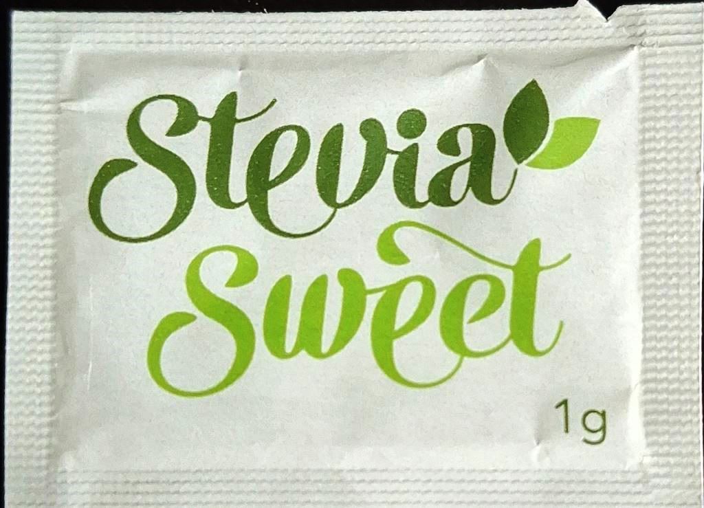 Sobres de edulcorantes de la marca de edulcorante STEVIA SWEET.