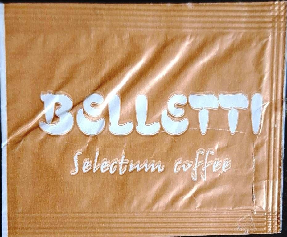 Sobres de edulcorantes de la marca de café BELLETTI.