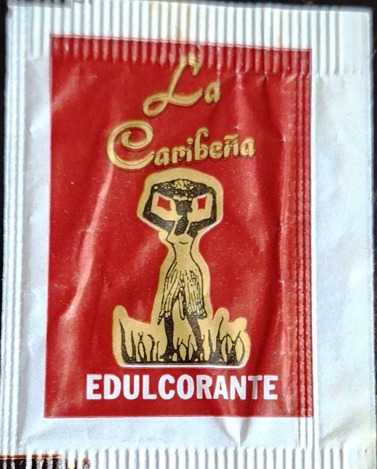 Sobres de edulcorantes de la marca de café LA CARIBEÑA.