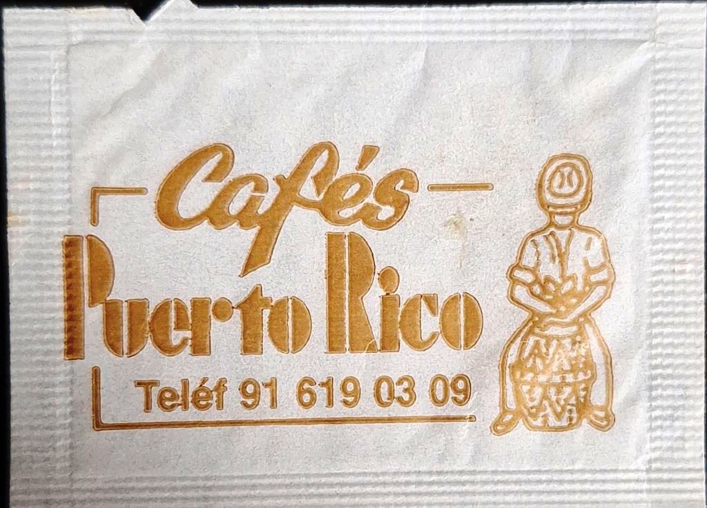 Sobres de edulcorantes de la marca de café PUERTO RICO.
