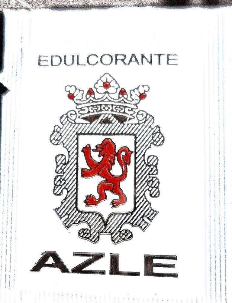 Sobres de edulcorantes de la marca de edulcorante AZLE