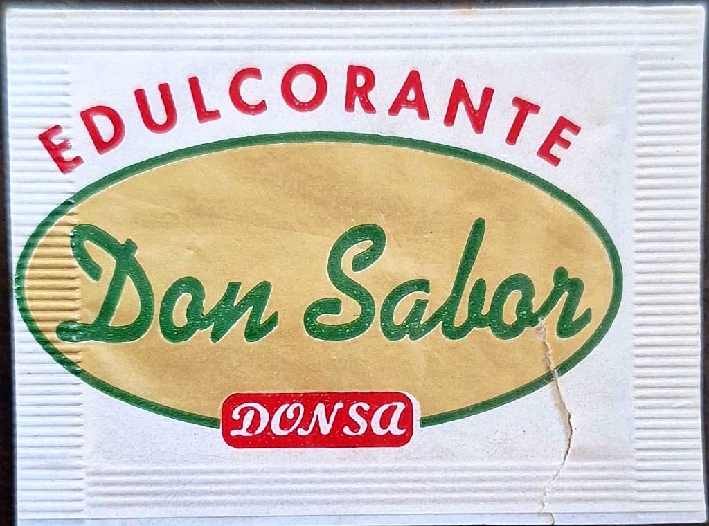 Sobres de edulcorantes de la marca de edulcorante DON SABOR