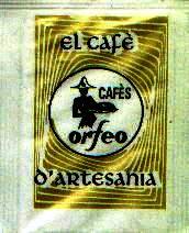 Sobres de edulcorantes de la marca de café 0RFEO.