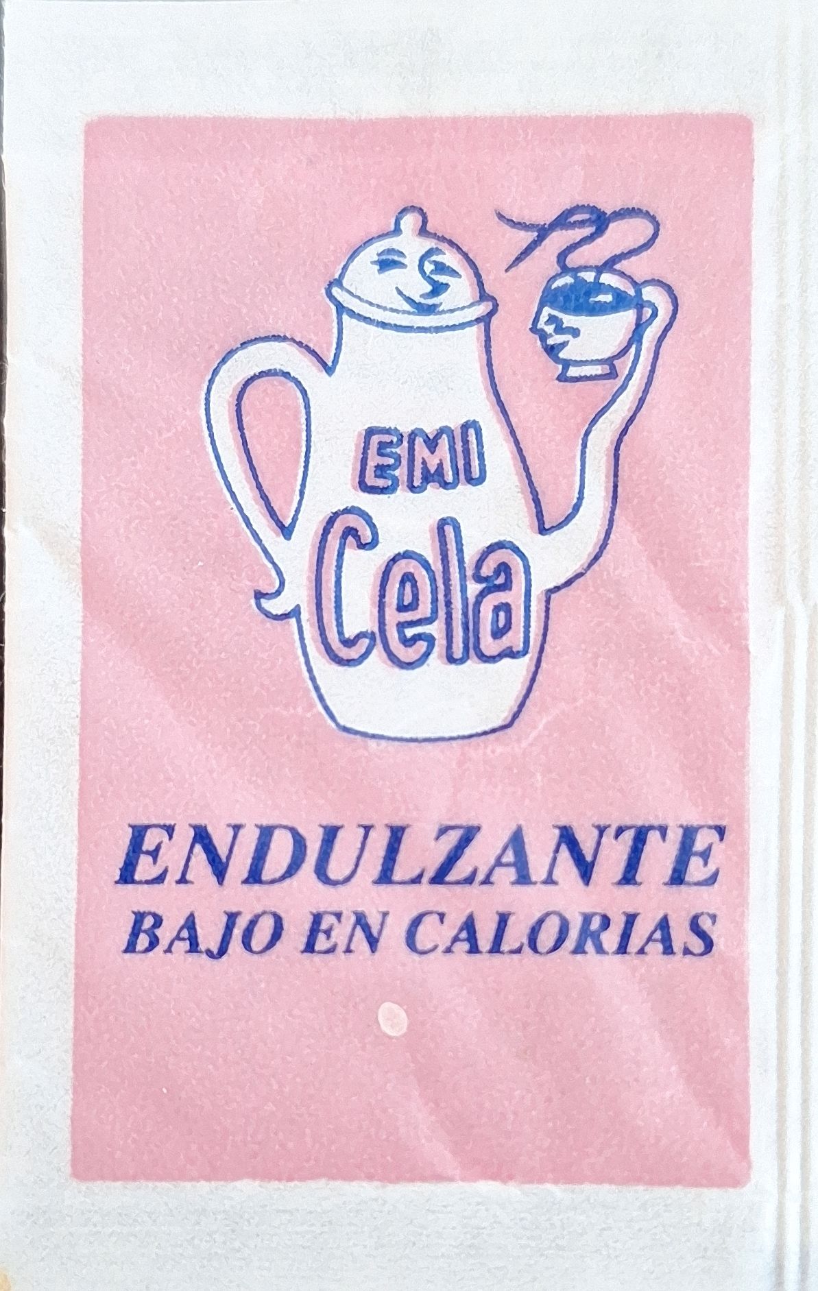 Sobres de edulcorantes de la marca de café EMICELA.