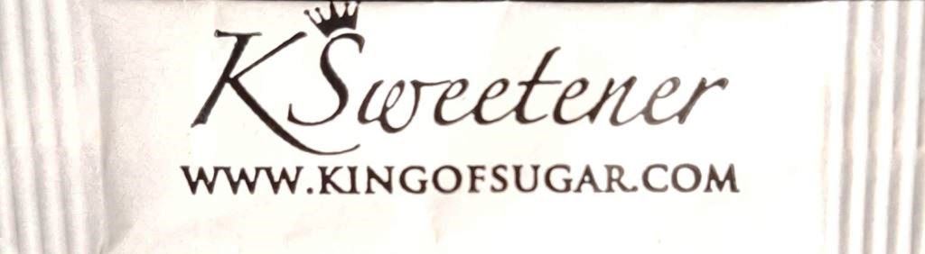 Sobres de edulcorantes de la marca de edulcorante KING OF SUGAR.