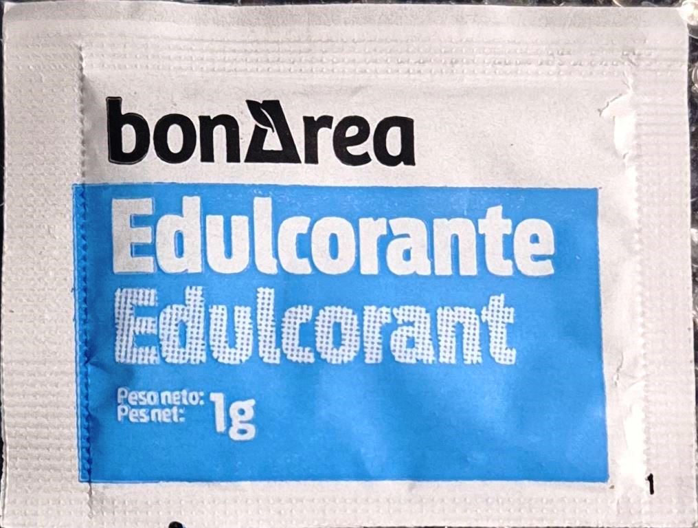 Sobres de edulcorantes de la marca de edulcorante BONAREA