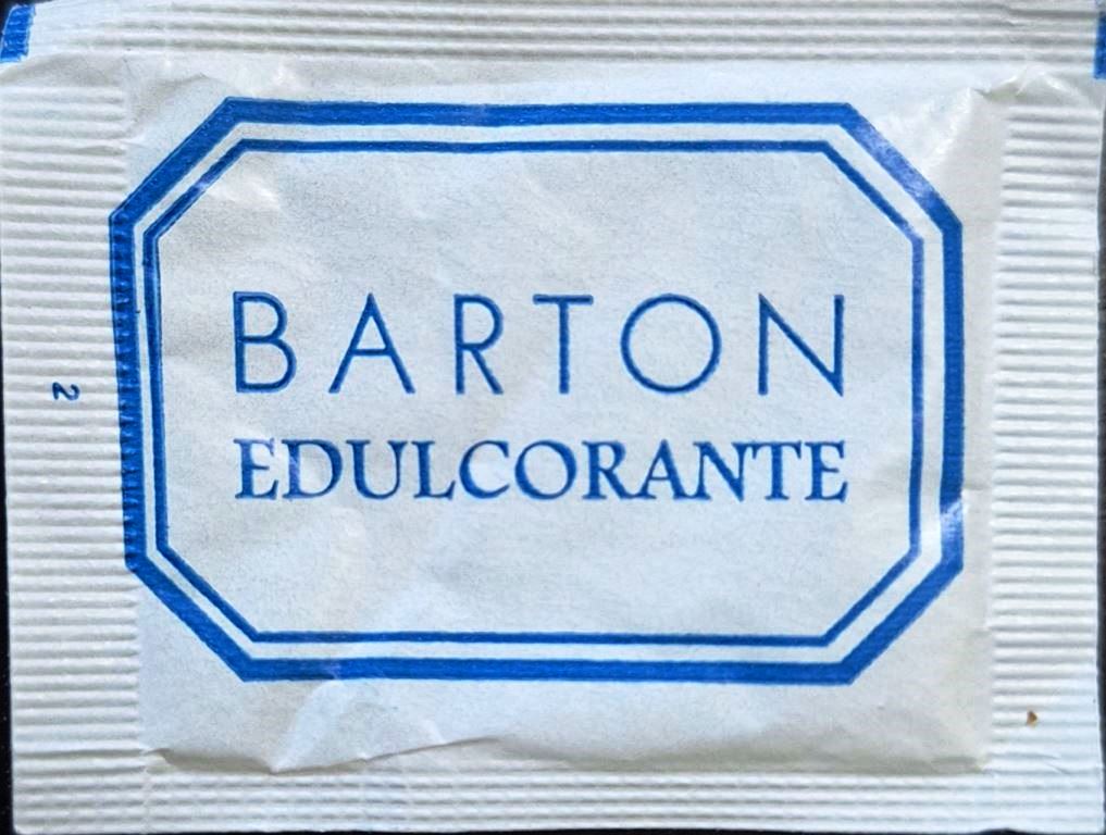 Sobres de edulcorantes de la marca de edulcorante BARTON