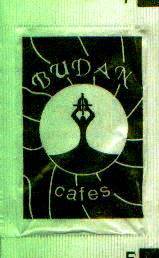 Sobres de edulcorantes de la marca de café BUDAN.