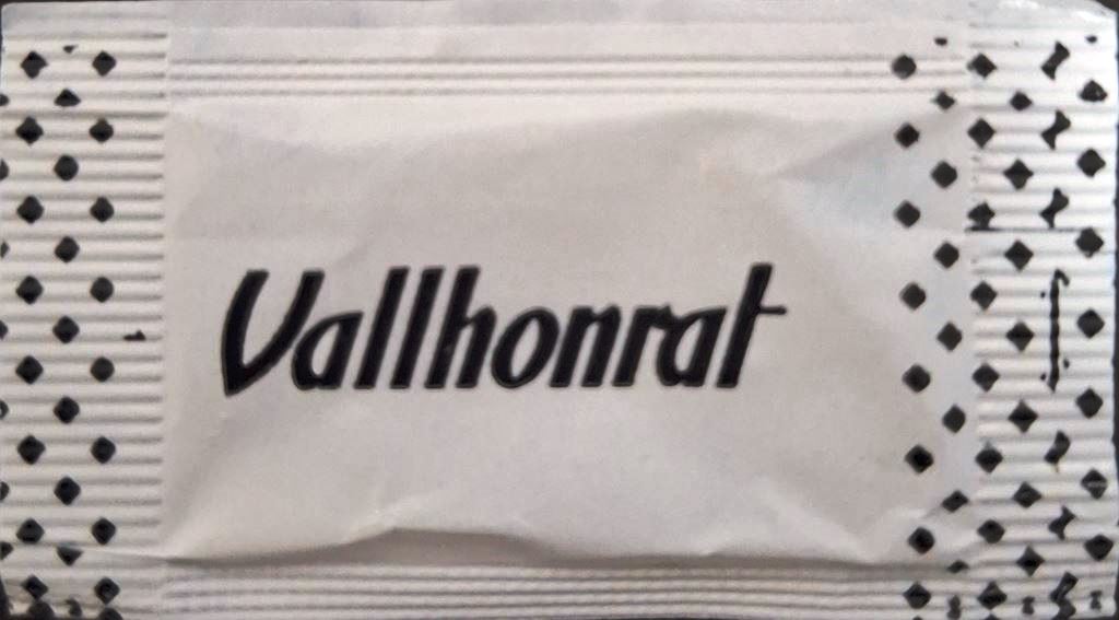 Sobres de edulcorantes de la marca de café VALLHONRAT