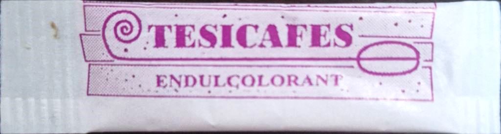 Sobres de edulcorantes de la marca de café TESICAFES