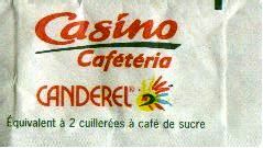 Sachets d'édulcorant CHR du CASINO CAFETERIA de France.