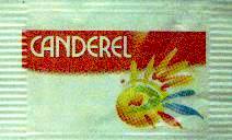 Sachets d'édulcorant de la marque d'édulcorant CANDEREL de France.