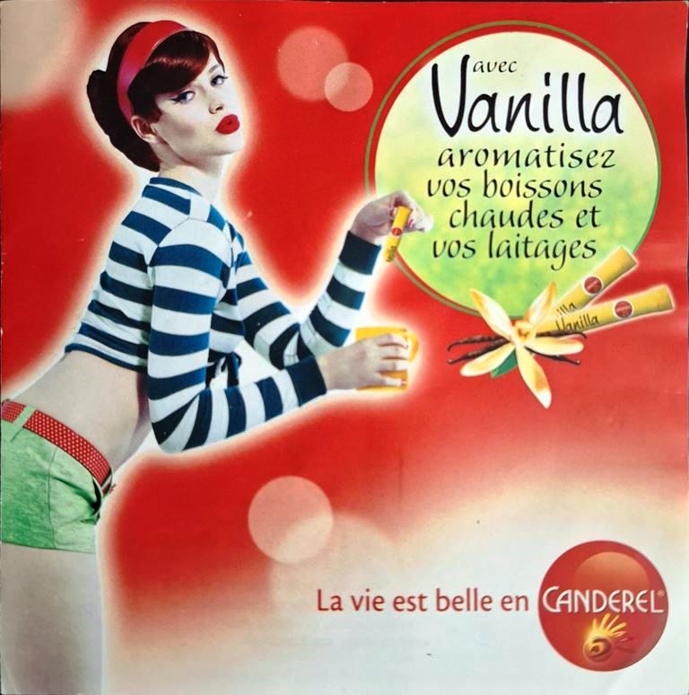 Sachets d'édulcorant de la marque d'édulcorant CANDEREL de France.