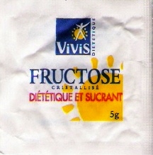 Sachets d'édulcorant de la marque d'édulcorant VIVIS de France.