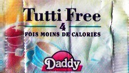 Sachets d'édulcorant de la marque d'édulcorant DADDY de France.