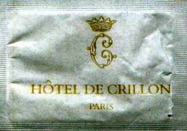 Sachets d'édulcorant d'hôtels en France.