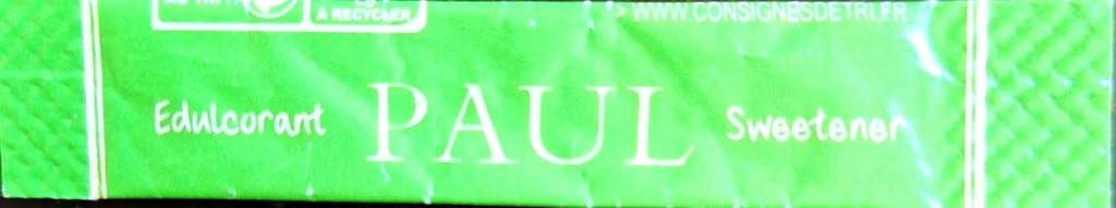 Sachets d'édulcorant CHR du PAUL de France.