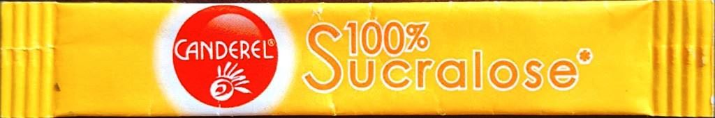 Sachets d'édulcorant de la marque d'édulcorant CANDEREL de France.