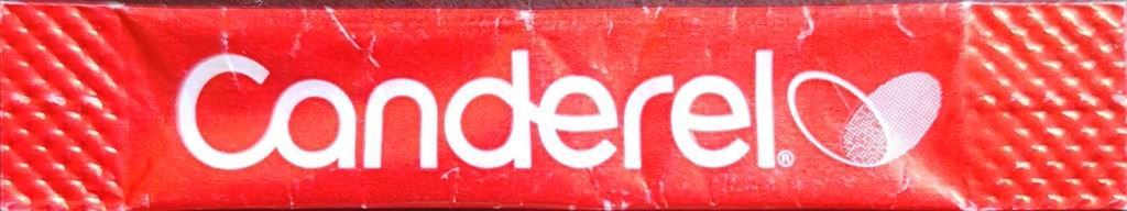Sachets d'édulcorant de la marque d'édulcorant CANDEREL de France.