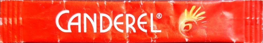 Sachets d'édulcorant de la marque d'édulcorant CANDEREL de France.