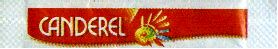 Sachets d'édulcorant de la marque d'édulcorant CANDEREL de France.