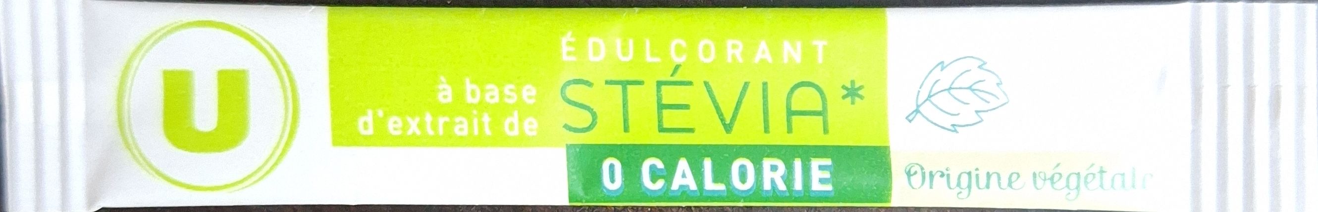 Sachets d'édulcorant de la marque d'édulcorant U de France.