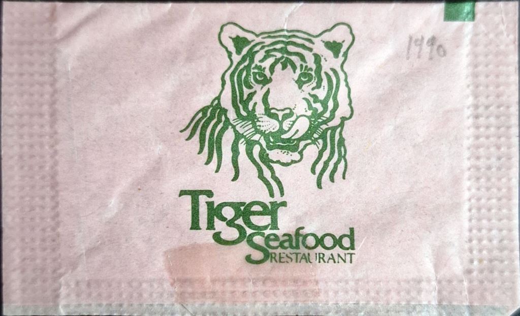 日本のTIGER SEAFOODの甘味料パックの個人コレクション。